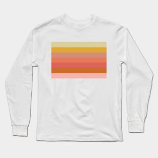 Boho Desert Sunset Stripes Long Sleeve T-Shirt